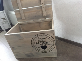 Steigerhouten dekenkist SWEET XL