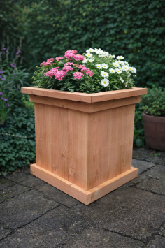 Iris zuil met bloemen