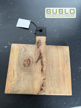 Mangohouten Snijplank met Ophangbaar Handvat – 30 cm