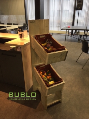 Steigerhouten Fruitdisplay